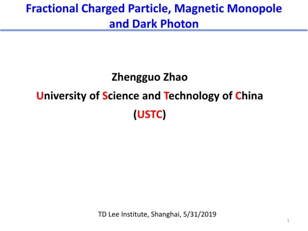 Fractional Charged Particle, Magnetic Monopole and Dark Photon