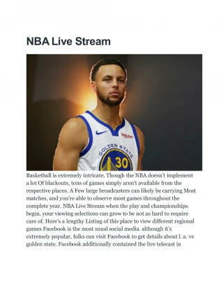 PPT Nba Live Stream PowerPoint Presentation free download ID:7842093 PPT Nba Live Stream PowerPoint Presentation free download ID:7842093