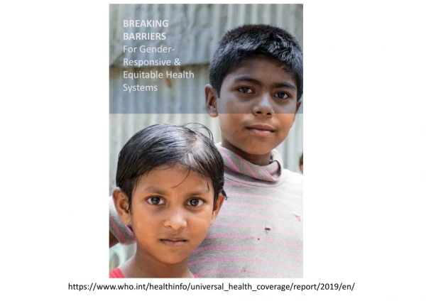 BREAKING BARRIERS For Gender-Responsive &amp; Equitable Health Systems