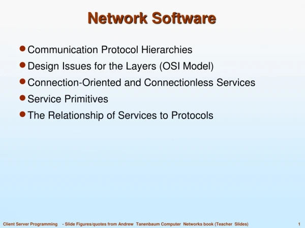 Network Software