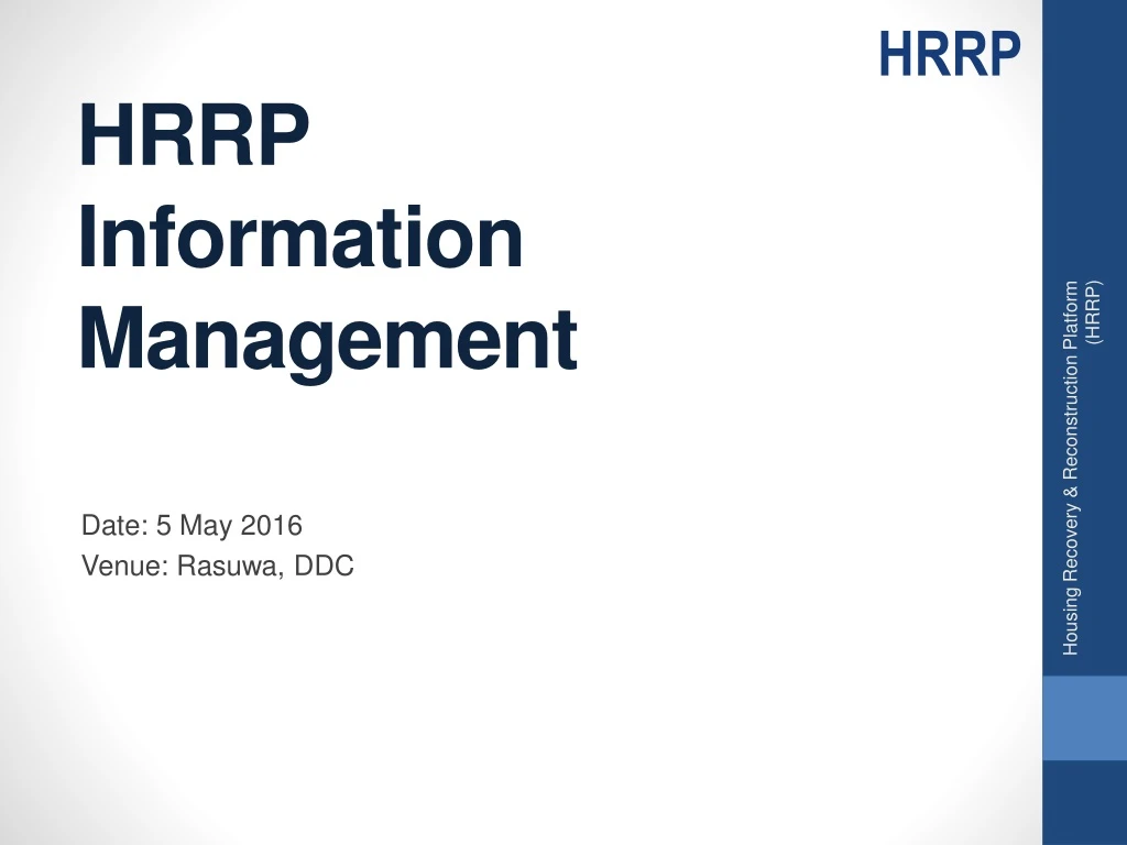 hrrp information management