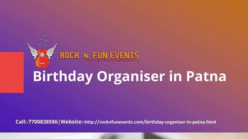 birthday organiser in patna