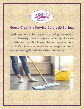 House Cleaning Service Colorado Springs