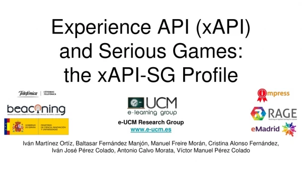 Experience API (xAPI) and Serious Games: the xAPI-SG Profile