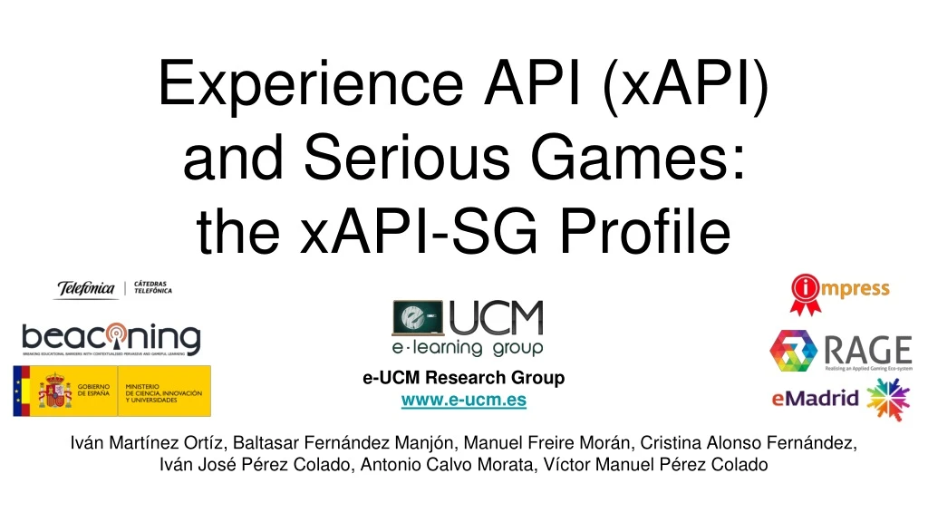 experience api xapi and serious games the xapi sg profile
