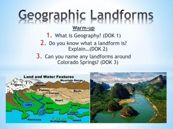 Geographic Landforms