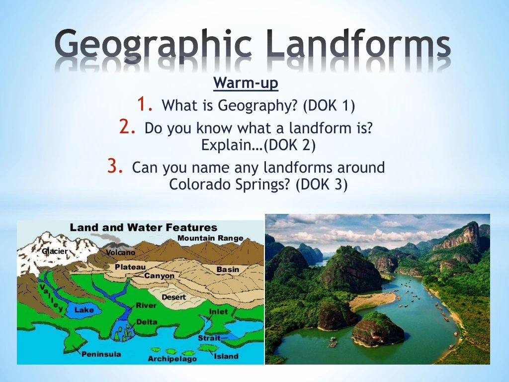 geographic landforms