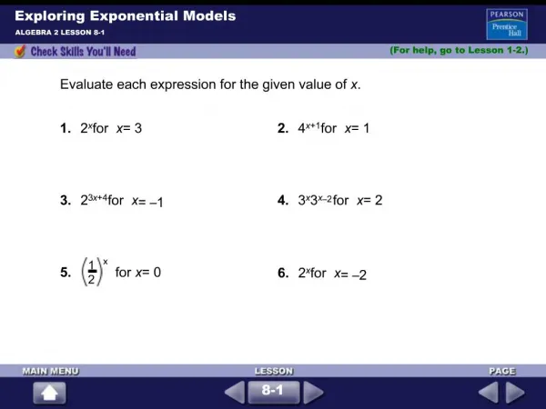 Exploring Exponential Models