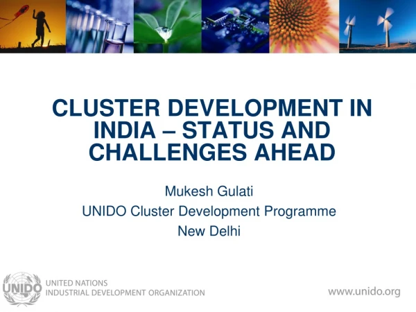 CLUSTER DEVELOPMENT IN INDIA – STATUS AND CHALLENGES AHEAD