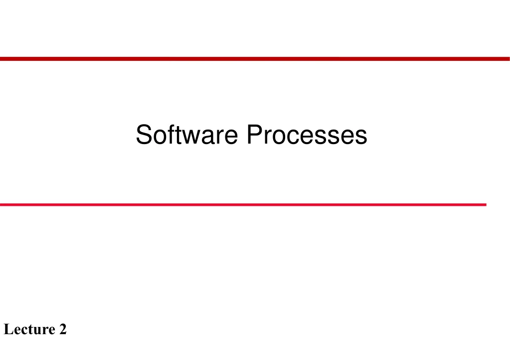 software processes
