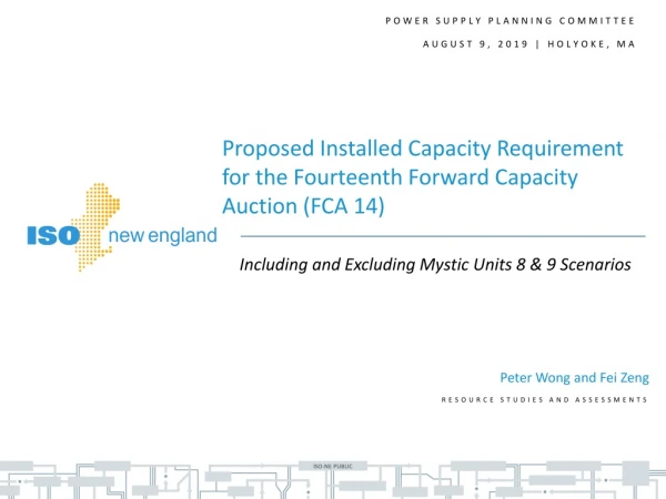 Power Supply Planning Committee August 9, 2019 | holyoke , MA