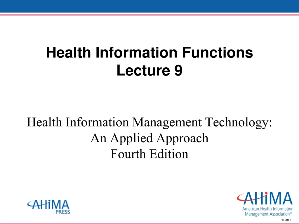 health information functions lecture 9