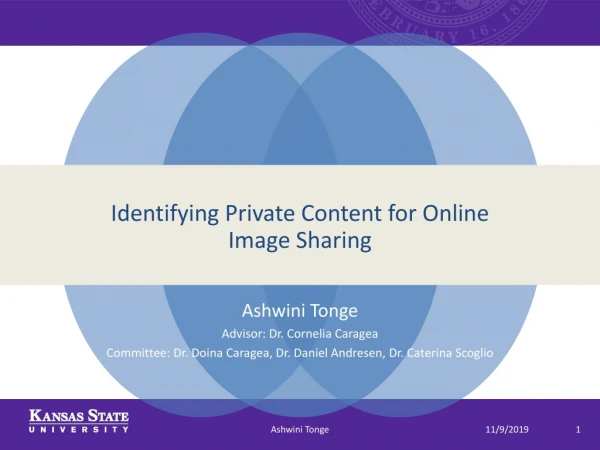 Identifying Private Content for Online Image Sharing