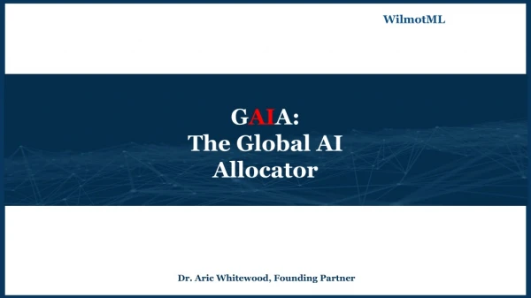 G AI A: The Global AI Allocator