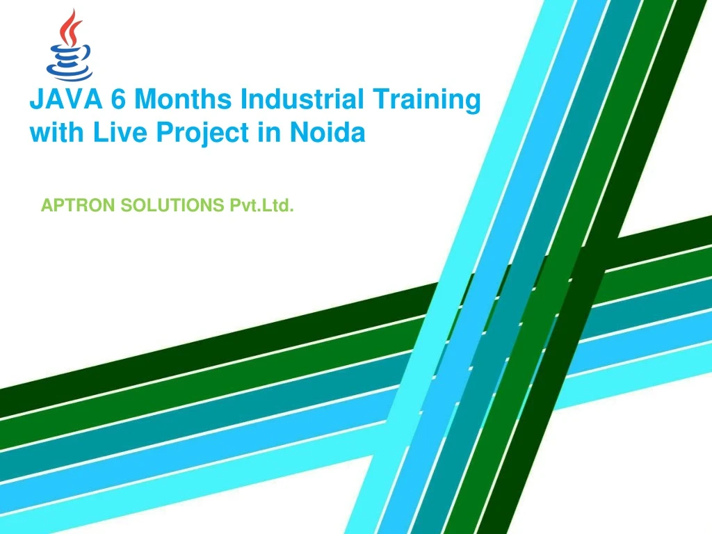 java 6 months industrial training with live project in noida