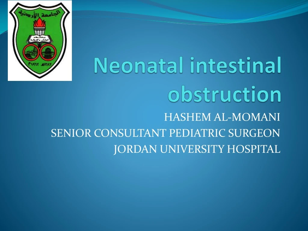 neonatal intestinal obstruction