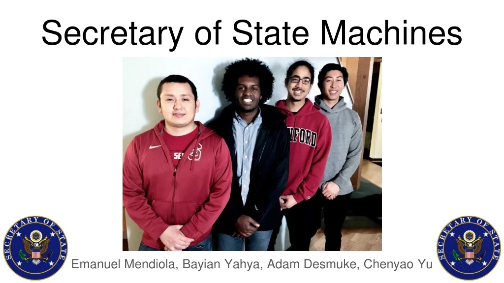 secretary of state machines