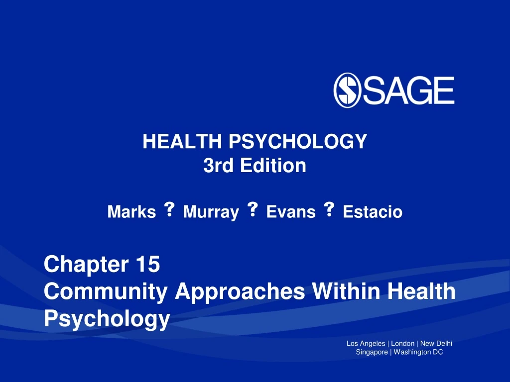 chapter 15 community approaches within health psychology