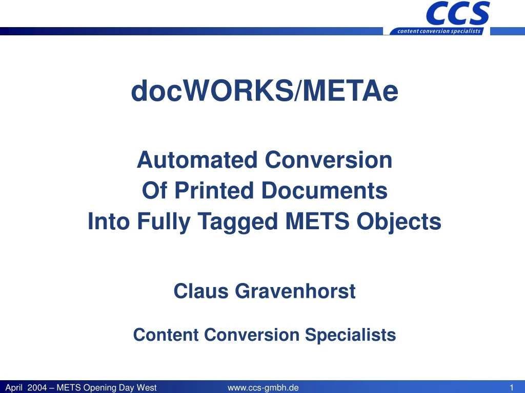 docworks metae automated conversion of printed
