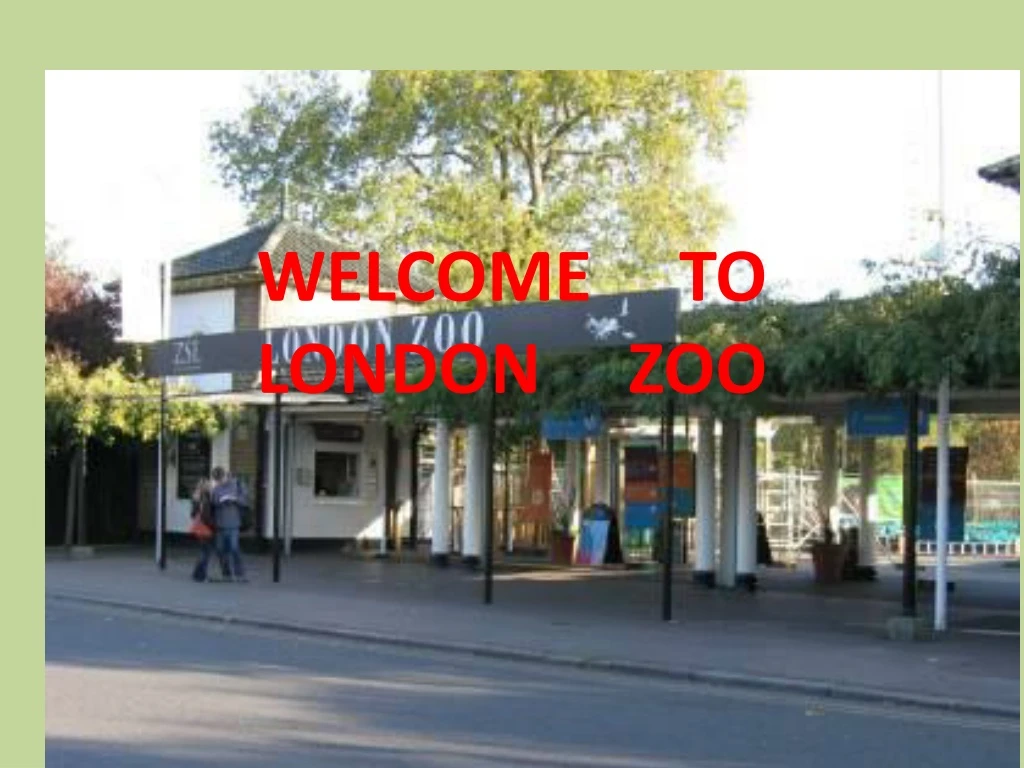 welcome to london zoo