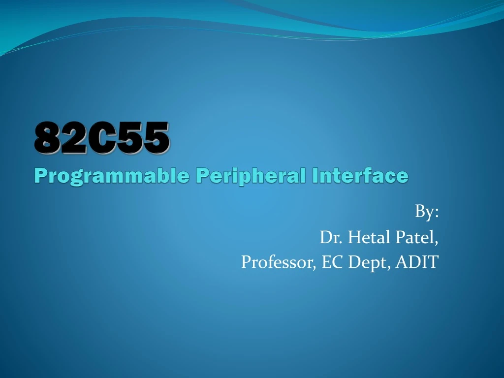 82c55 programmable peripheral interface