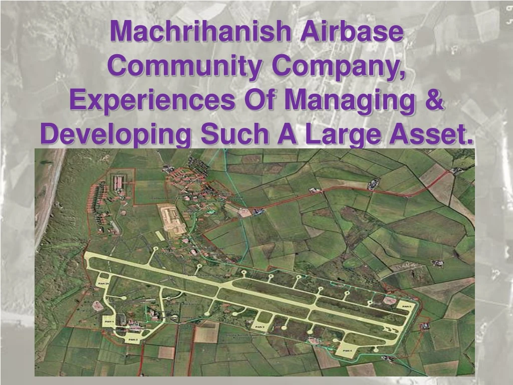 machrihanish airbase community company