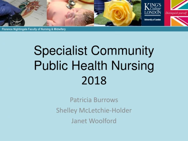 Specialist Community Public Health Nursing 2018