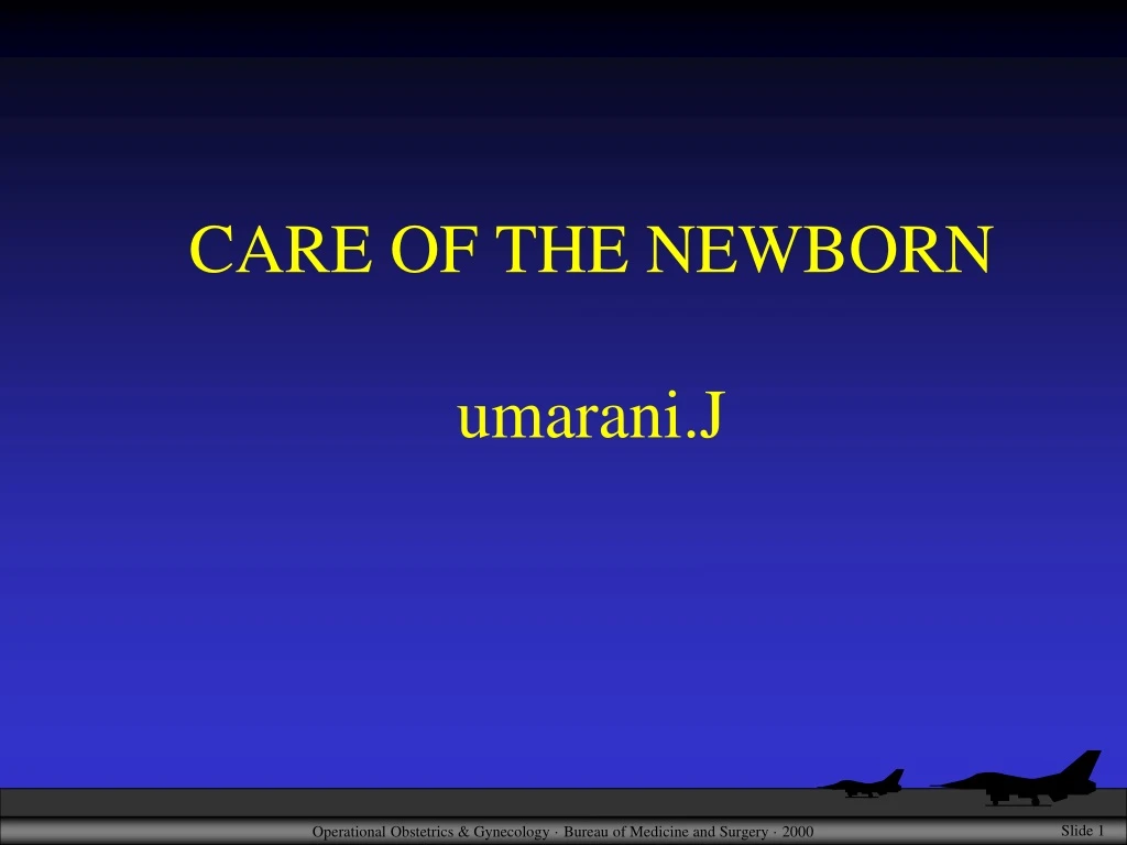 care of the newborn umarani j