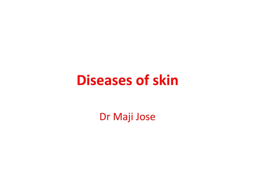 diseases of skin