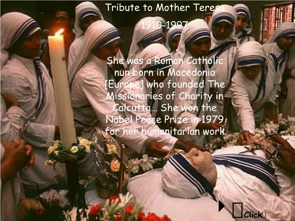 tribute to mother teresa 1910 1997