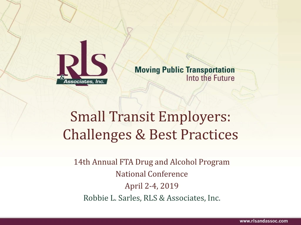 small transit employers challenges best practices