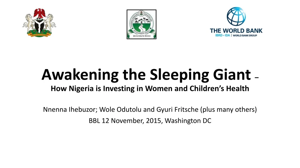 awakening the sleeping giant how nigeria is investing in women and children s health