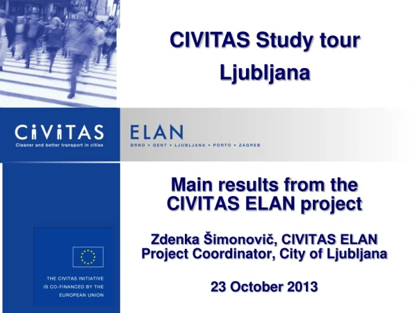 CIVITAS Study tour Ljubljana