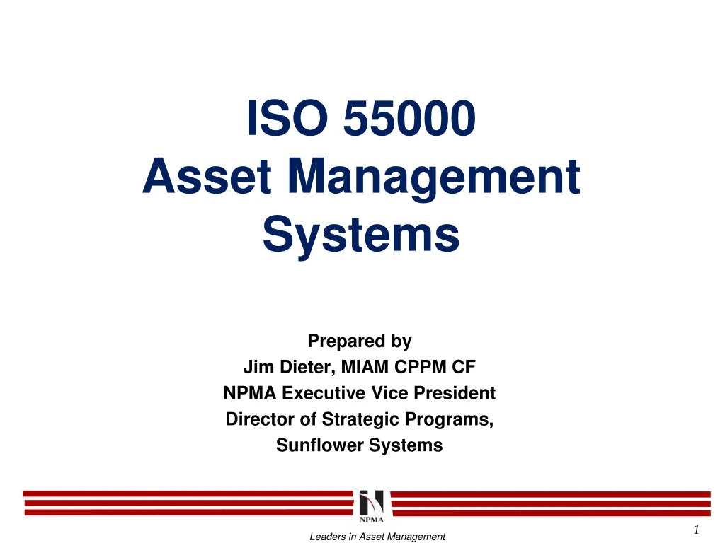 iso 55000 asset management systems