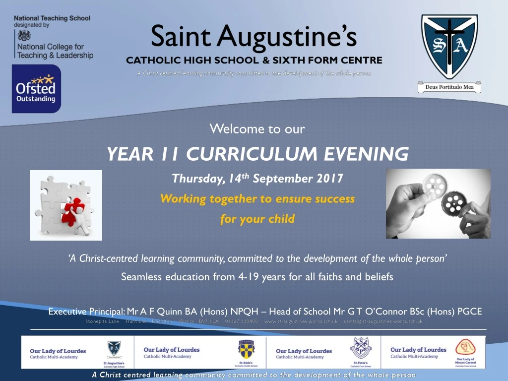 welcome to our year 11 curriculum evening