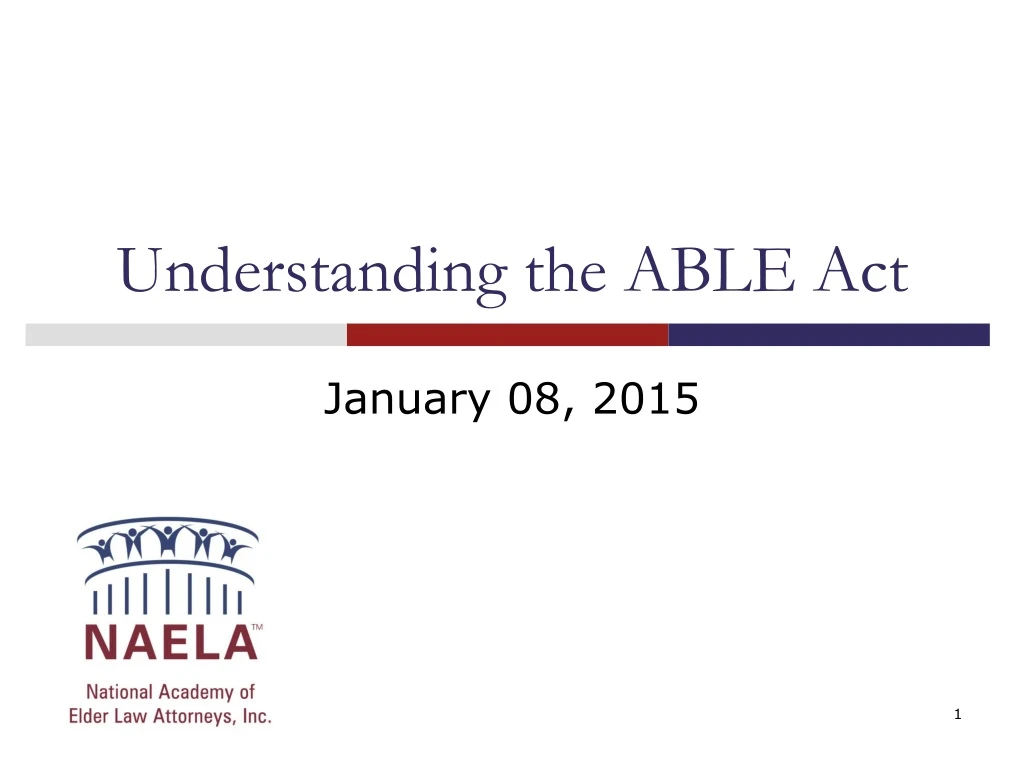 understanding the able act