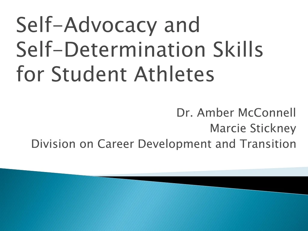 self advocacy and self determination skills for student athletes