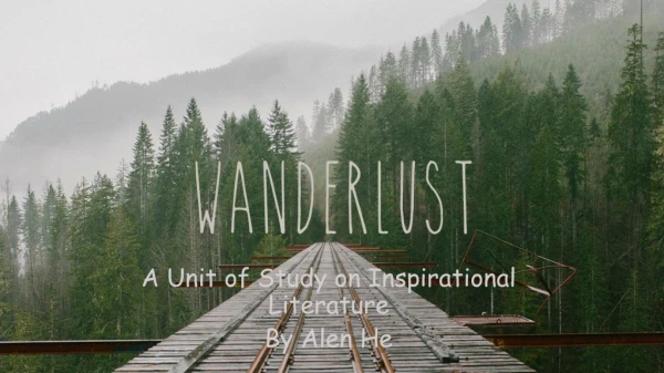A Unit of Study on Inspirational Literature By Alen He