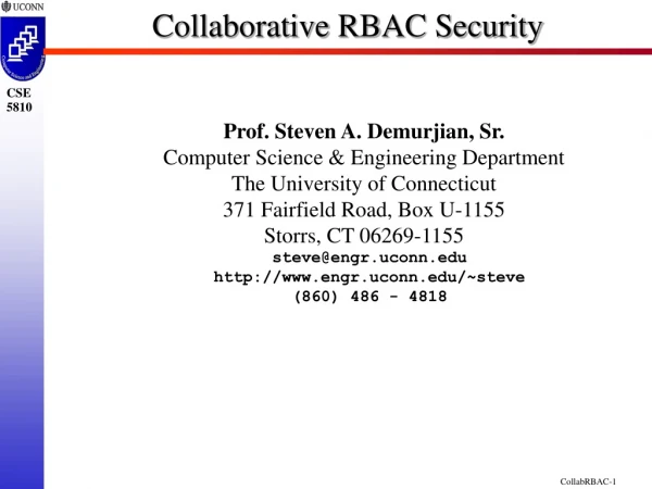 Collaborative RBAC Security