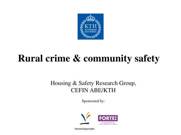 Rural crime &amp; community safety