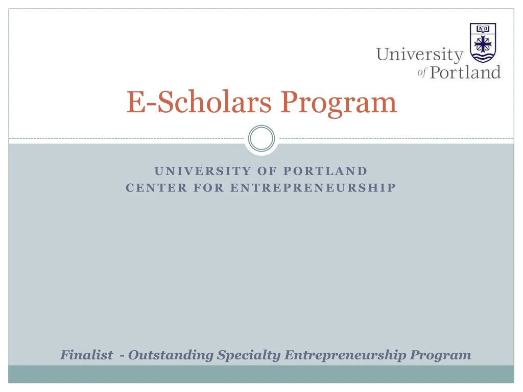 e scholars program