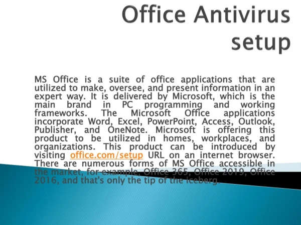 office antivirus setup