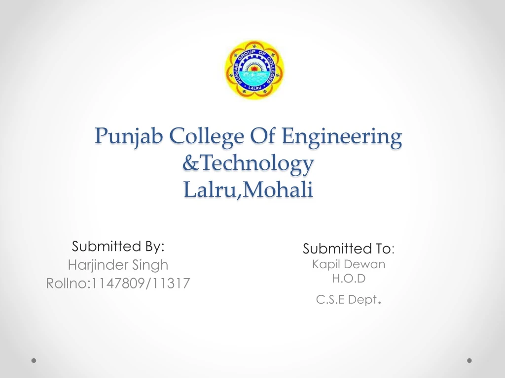 punjab college of engineering technology lalru mohali