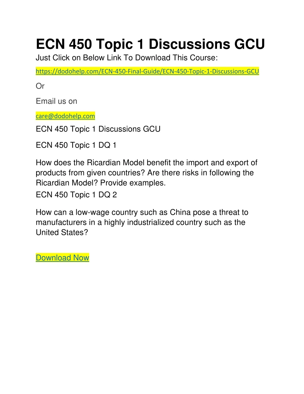 ecn 450 topic 1 discussions gcu just click