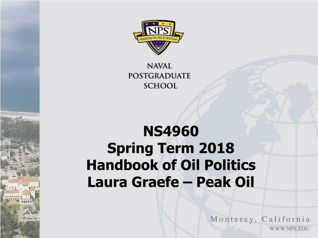ns4960 spring term 2018 handbook of oil politics laura graefe peak oil