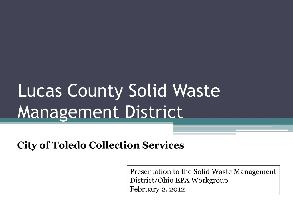 lucas county solid waste management district