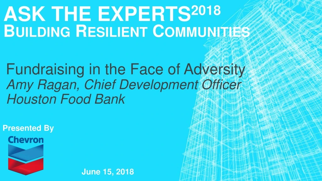 ask the experts 2018 building resilient communities