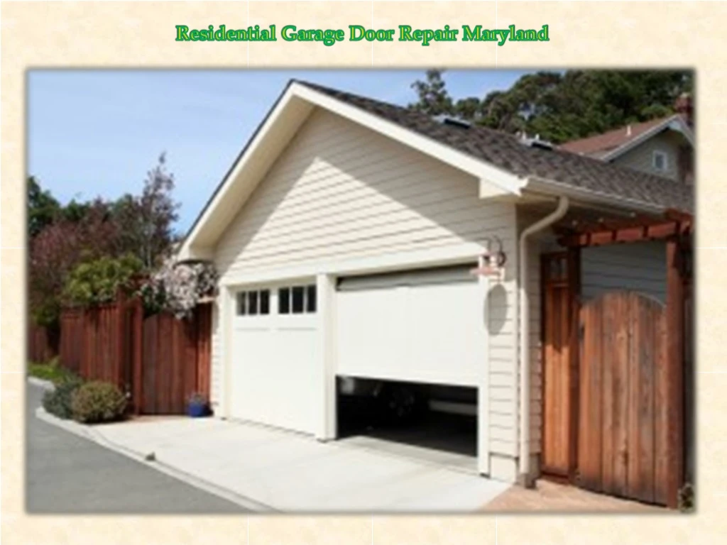 residential garage door repair maryland
