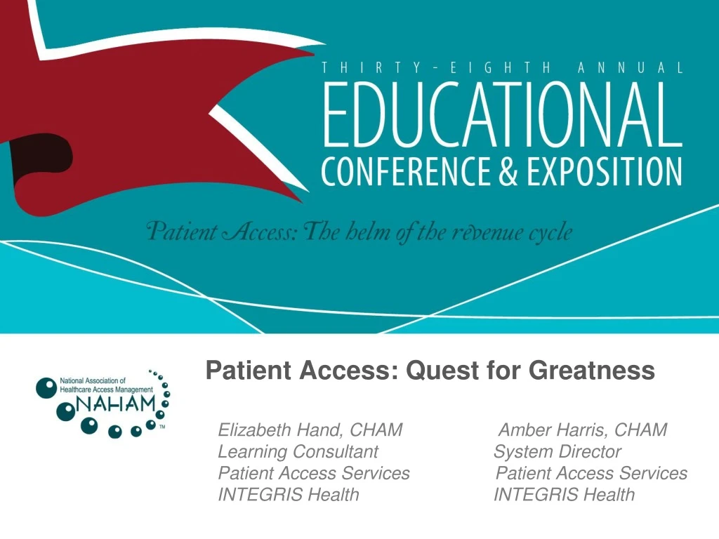 patient access quest for greatness