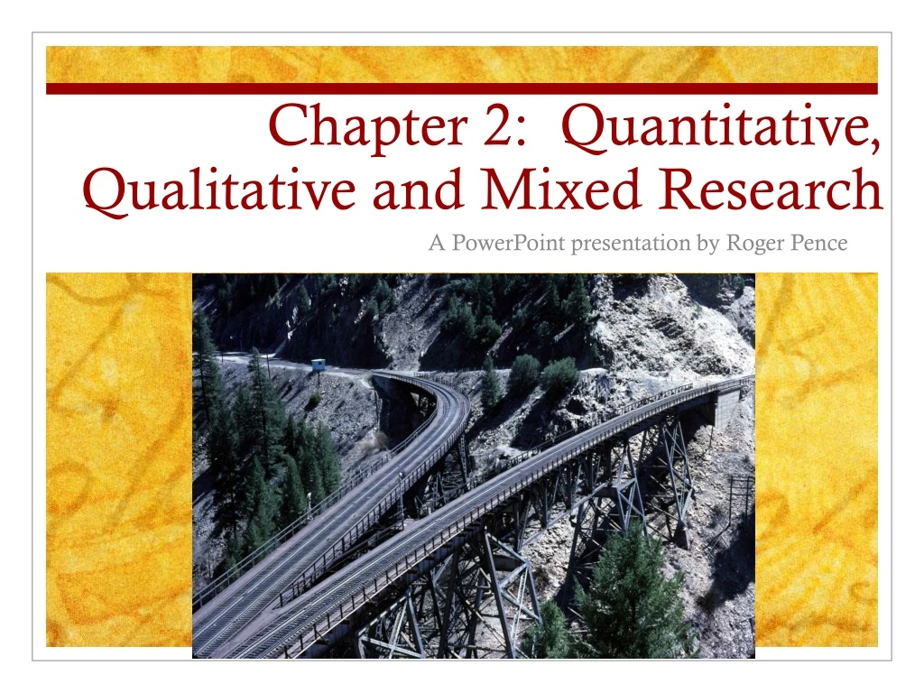 chapter 2 quantitative qualitative and mixed research